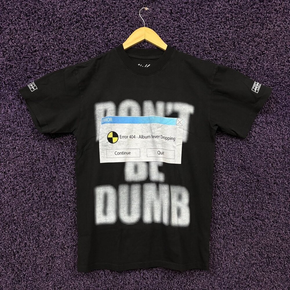 Asap Rocky Don't Be A Dumb Error 404 T-Shirt Size Small